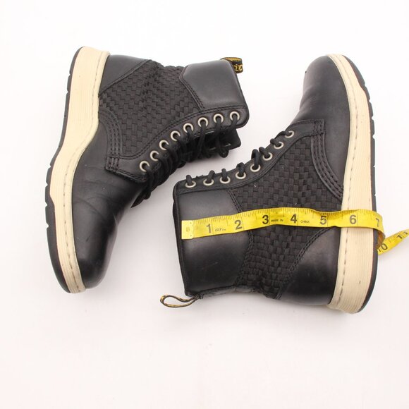 Doc Dr Martens Rigal 8 Eye Black Leather Men's 6 Women's 7 Combat Boots AW004 - Picture 6 of 9